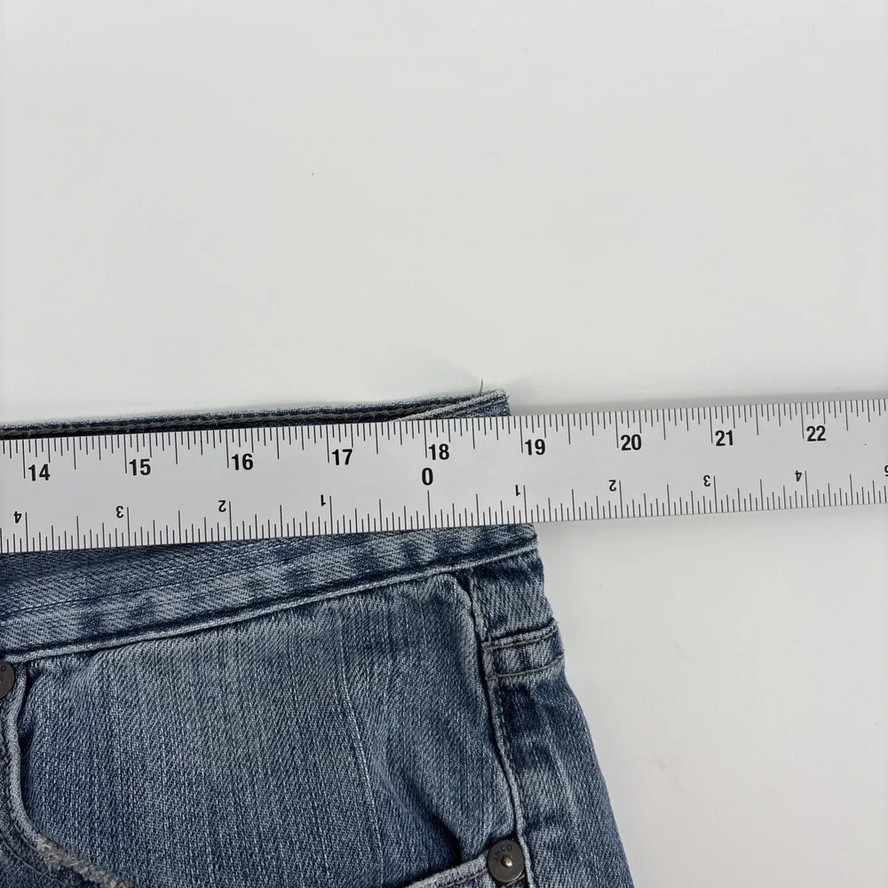 JNCO Jeans Mens 38x33 Denim Jeans Blue Slim Straight 101 Light‎ Wash 100% Cotton